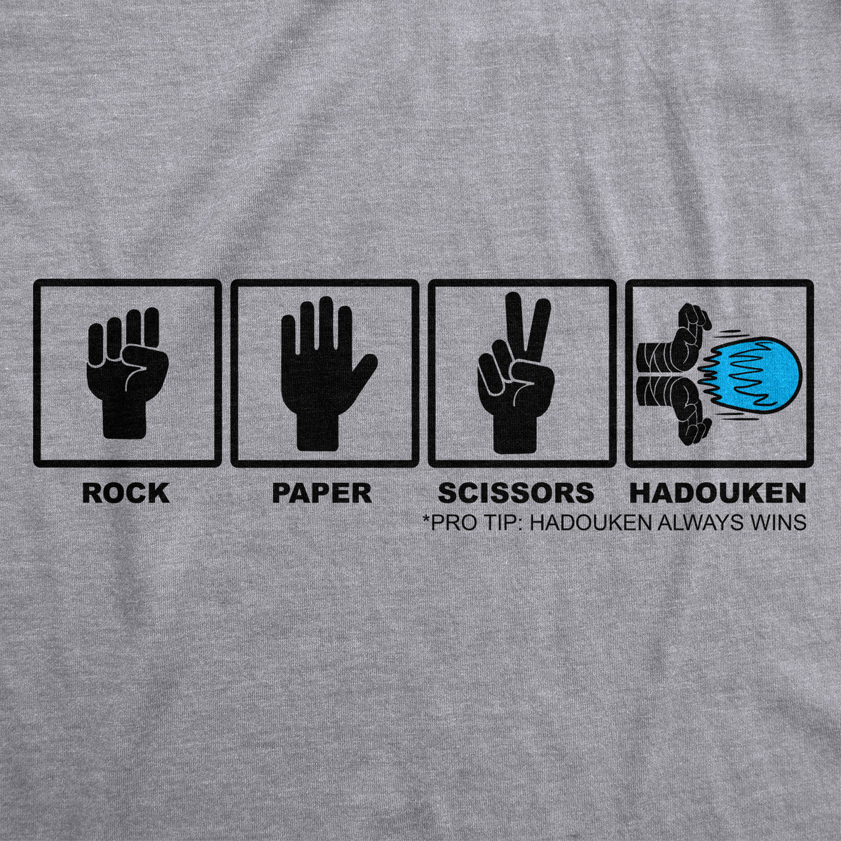 Rock Paper Scissors Hadouken Men&#39;s T Shirt