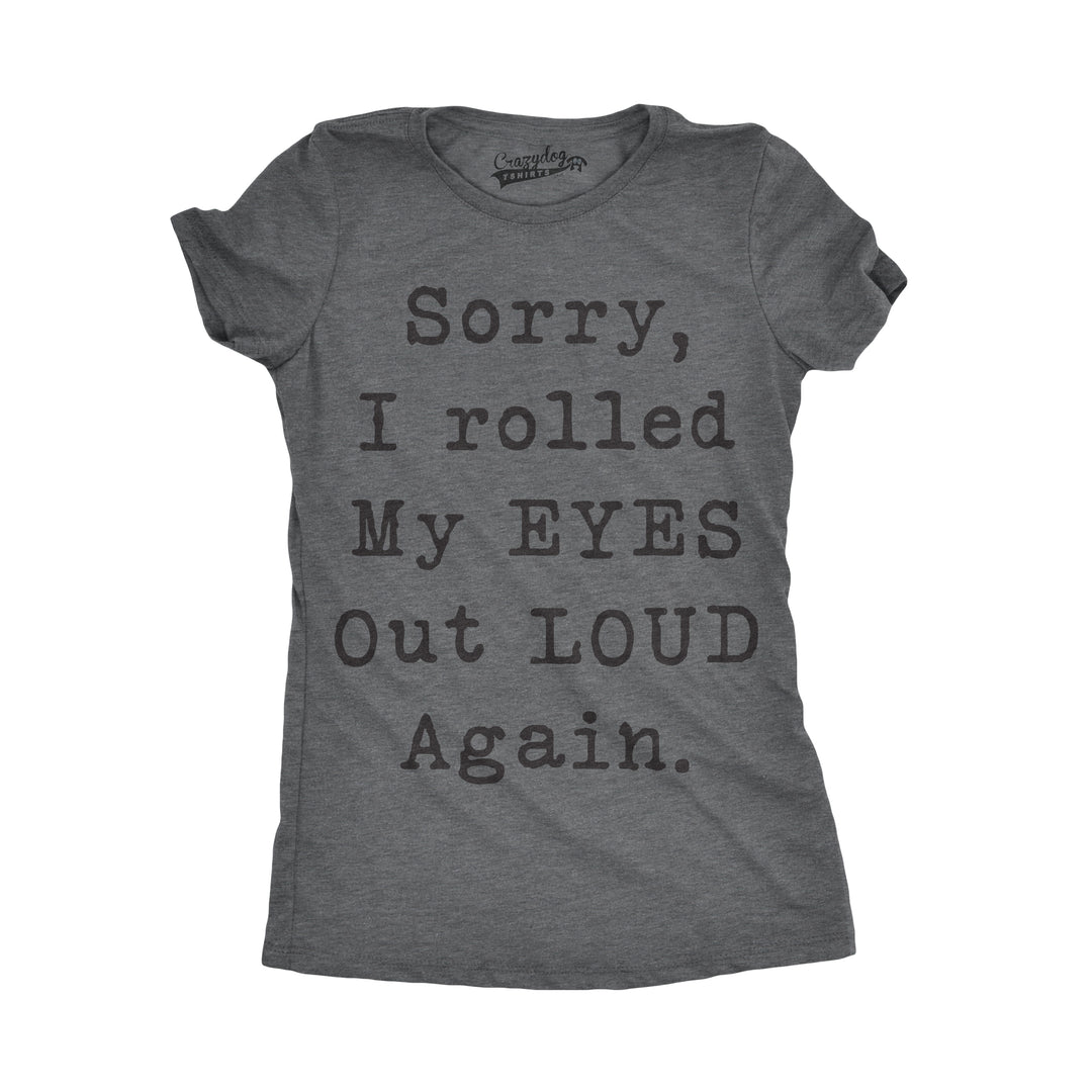 Funny Dark Heather Grey Womens T Shirt Nerdy Sarcastic Tee
