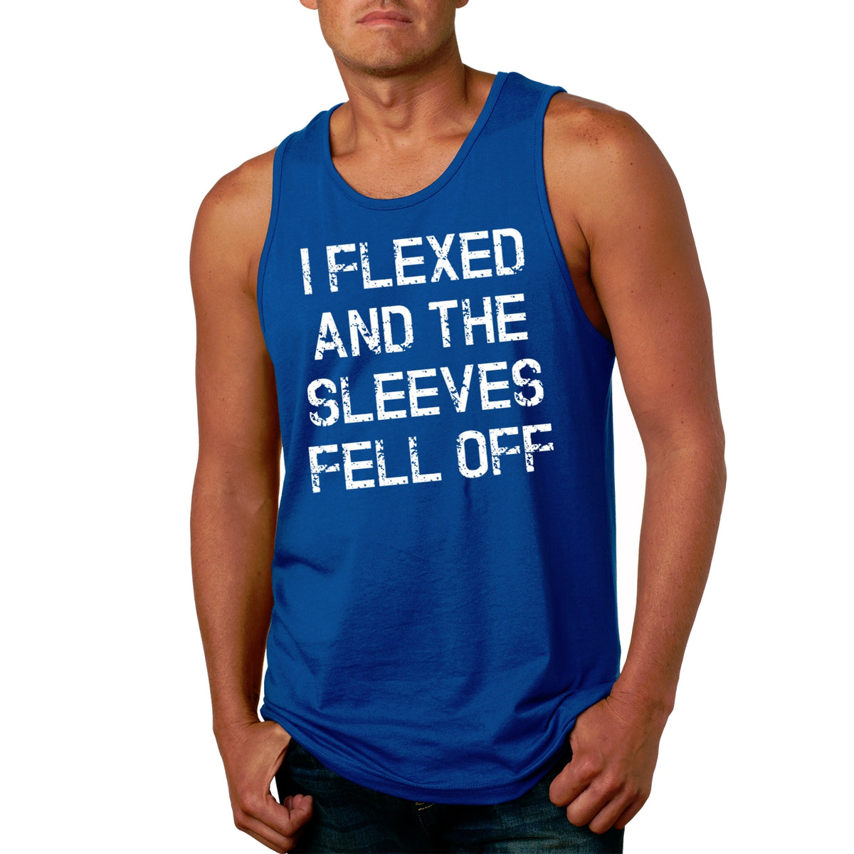 I Flexed And The Sleeves Fell Off Men&#39;s Tank Top