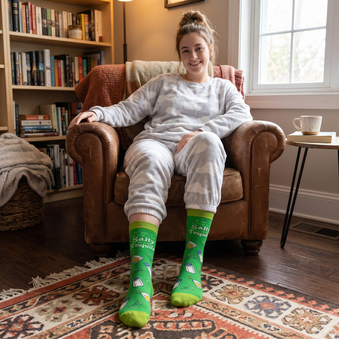 Womens Orange Bow Socks