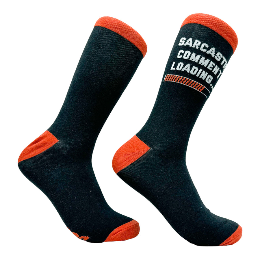 Funny Comment Loading Sock Nerdy Sarcastic Tee
