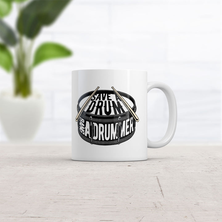 Save A Drum Bang A Drummer Mug