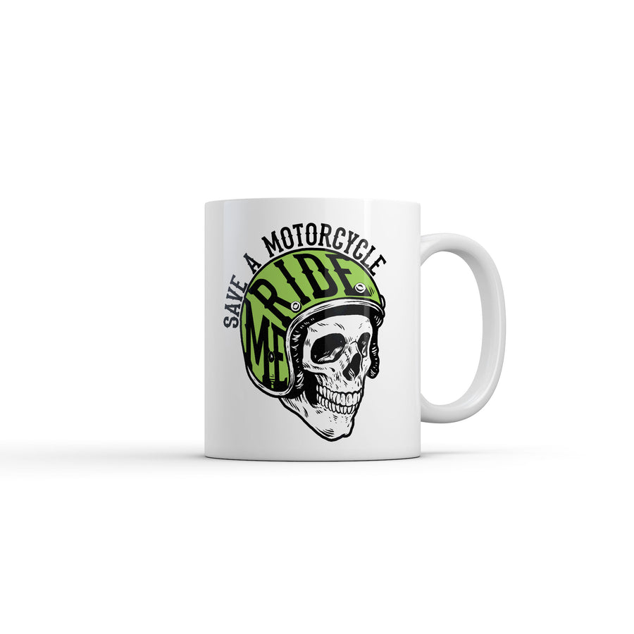 Funny White Save A Motorcycle Ride Me Coffee Mug Nerdy Mechanic sex sarcastic Tee