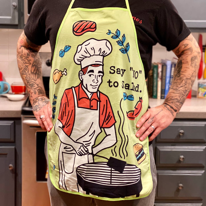 Say No To Salad Oven Mitt + Apron Bakeware