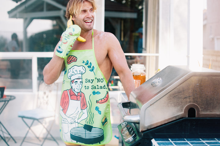 Say No To Salad Oven Mitt + Apron Bakeware