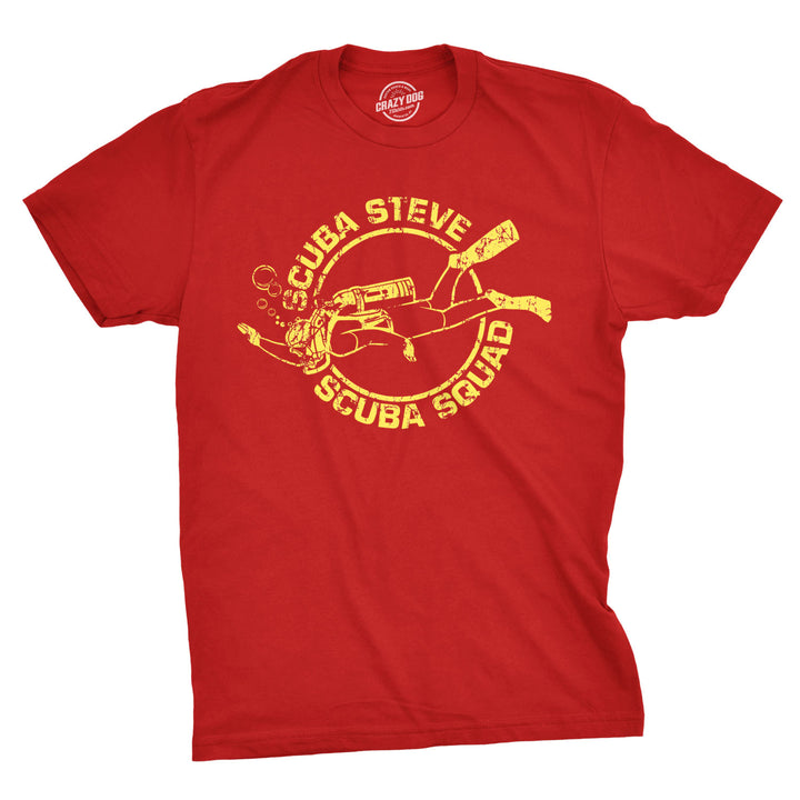 Funny Heather Red - Scuba Steve Scuba Steve Mens T Shirt Nerdy TV & Movies Retro Tee