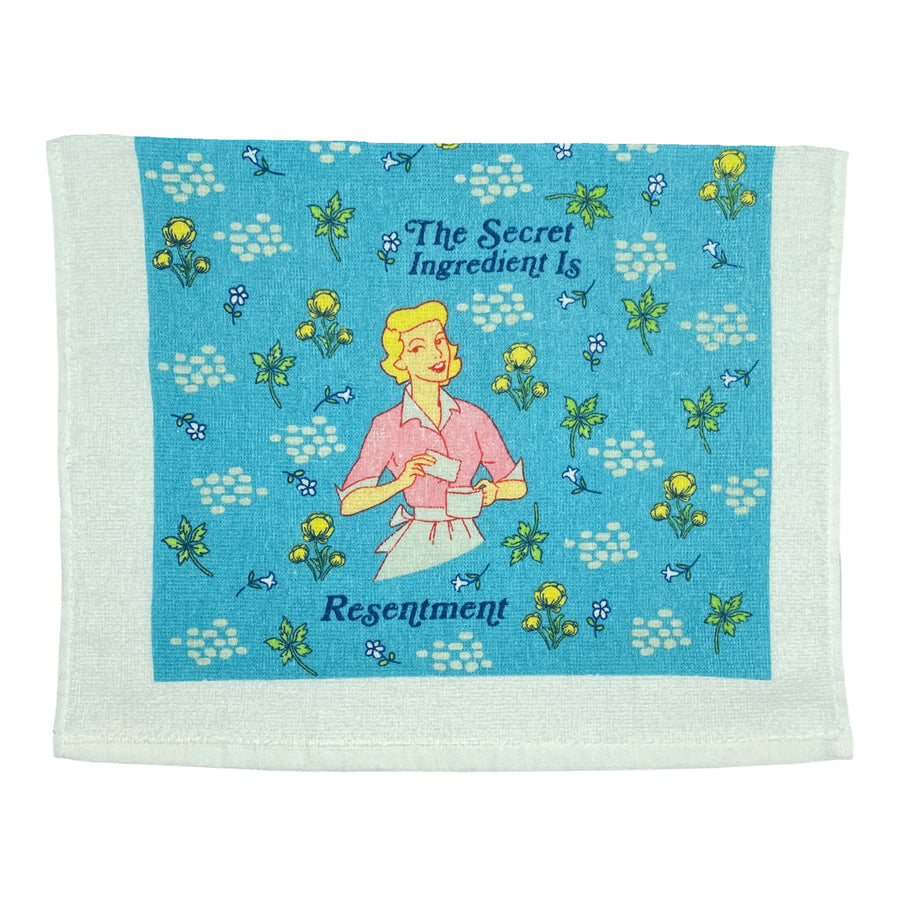 Funny Secret Resentment The Secret Ingredient Is Resentment Tea Towel Nerdy Food Tee