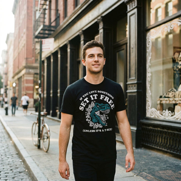 If You Love Something Set It Free Unless Its A T Rex Men's T Shirt