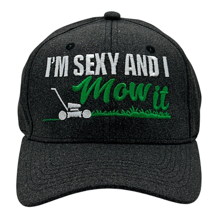 Funny Black - Sexy Mow It Im Sexy And I Mow It Nerdy sarcastic Tee