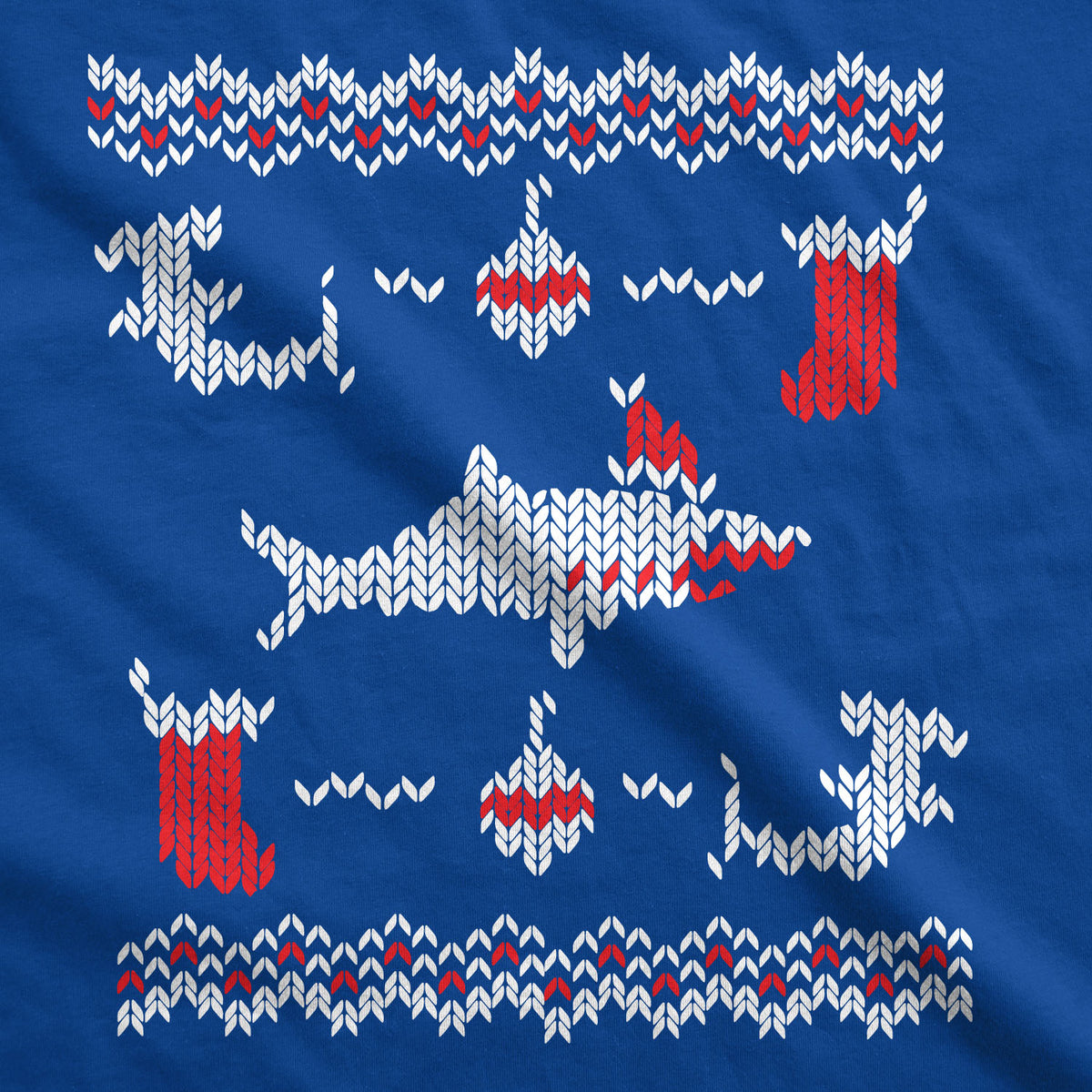 Shark Bite Ugly Christmas Sweater Men&#39;s T Shirt