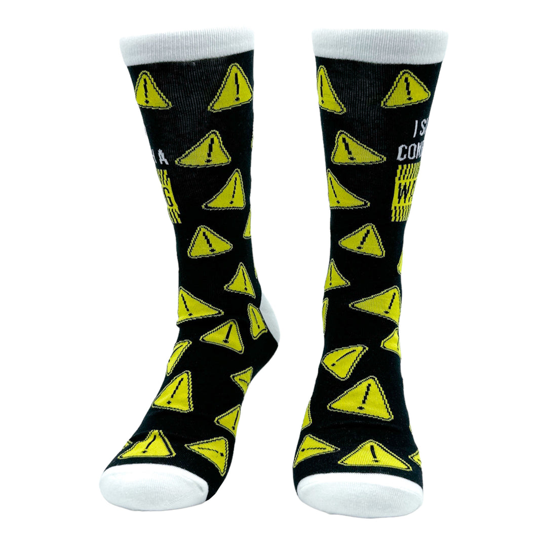 Men's It's A Beautiful Day To Leave Me Alone Socks Funny Desert Camping Graphic Footwear