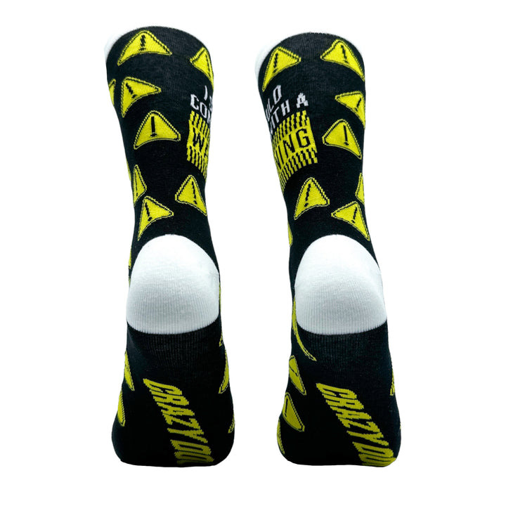 Men's It's A Beautiful Day To Leave Me Alone Socks Funny Desert Camping Graphic Footwear
