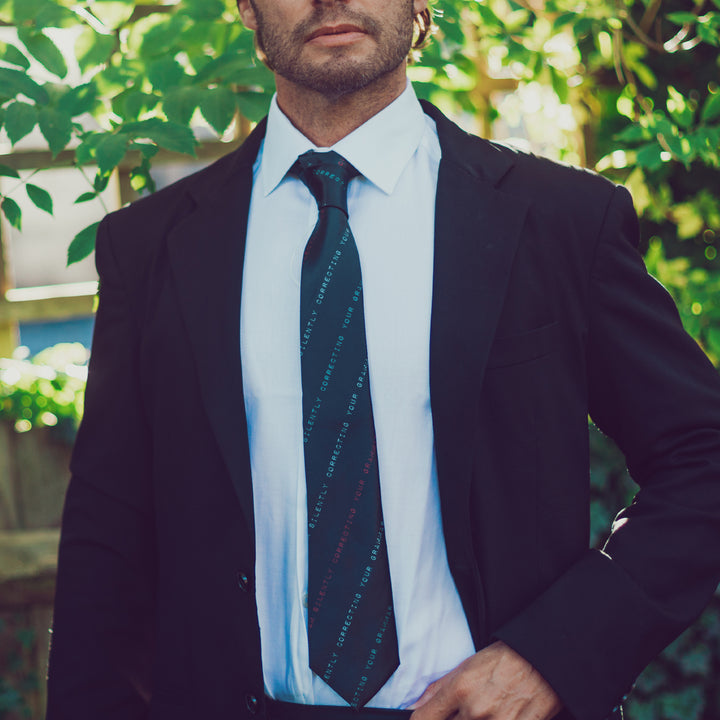 I'm Silently Correcting Your Grammar Neck Tie Tie