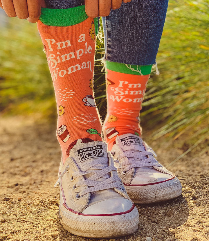 Womens I'm A Simple Woman Socks