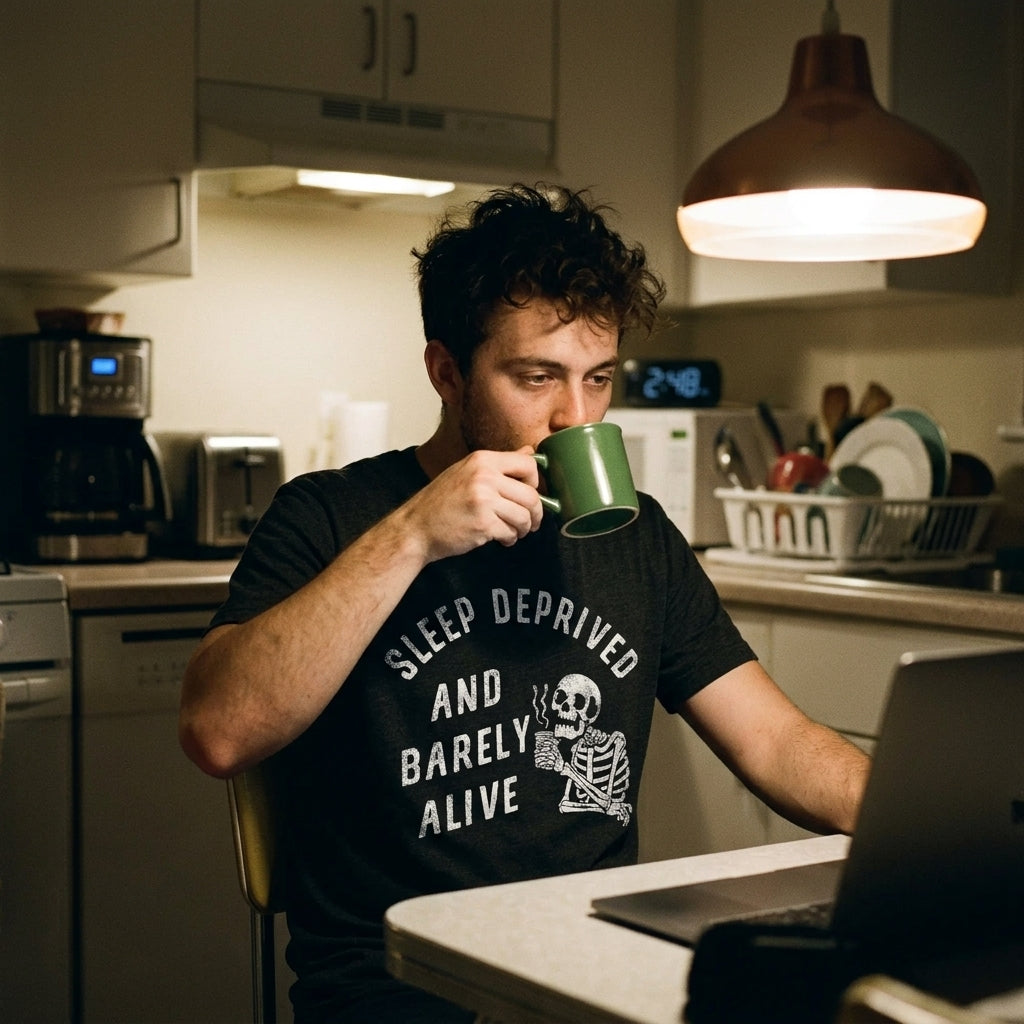 Sleep Deprived And Barely Alive Men's T Shirt
