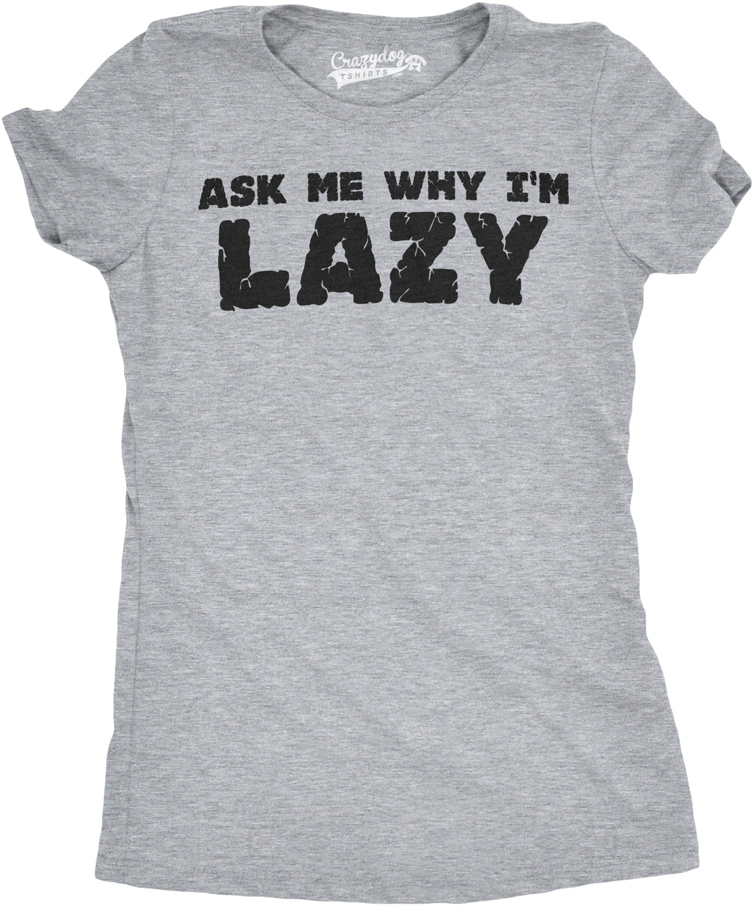 Funny Light Heather Grey Womens T Shirt Nerdy Animal Flip Tee
