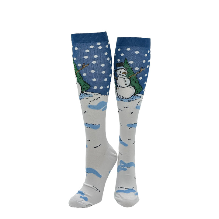 Snowman Compression Socks