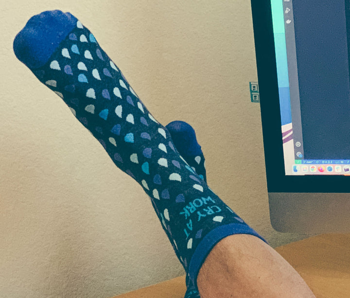 Women's I Cry At Work Socks