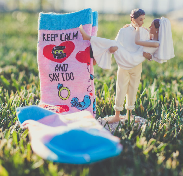 Women's Keep Calm And Say I do Socks