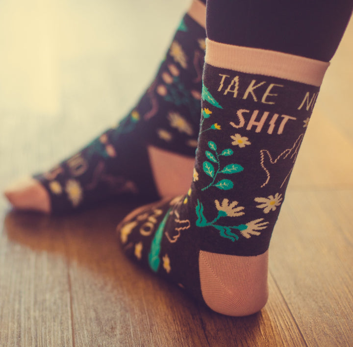 Women's Take No Shit Give No Fucks Socks