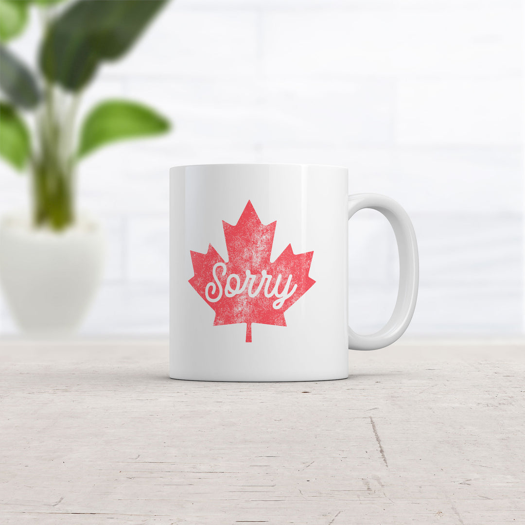 Maple Leaf Sorry Mug
