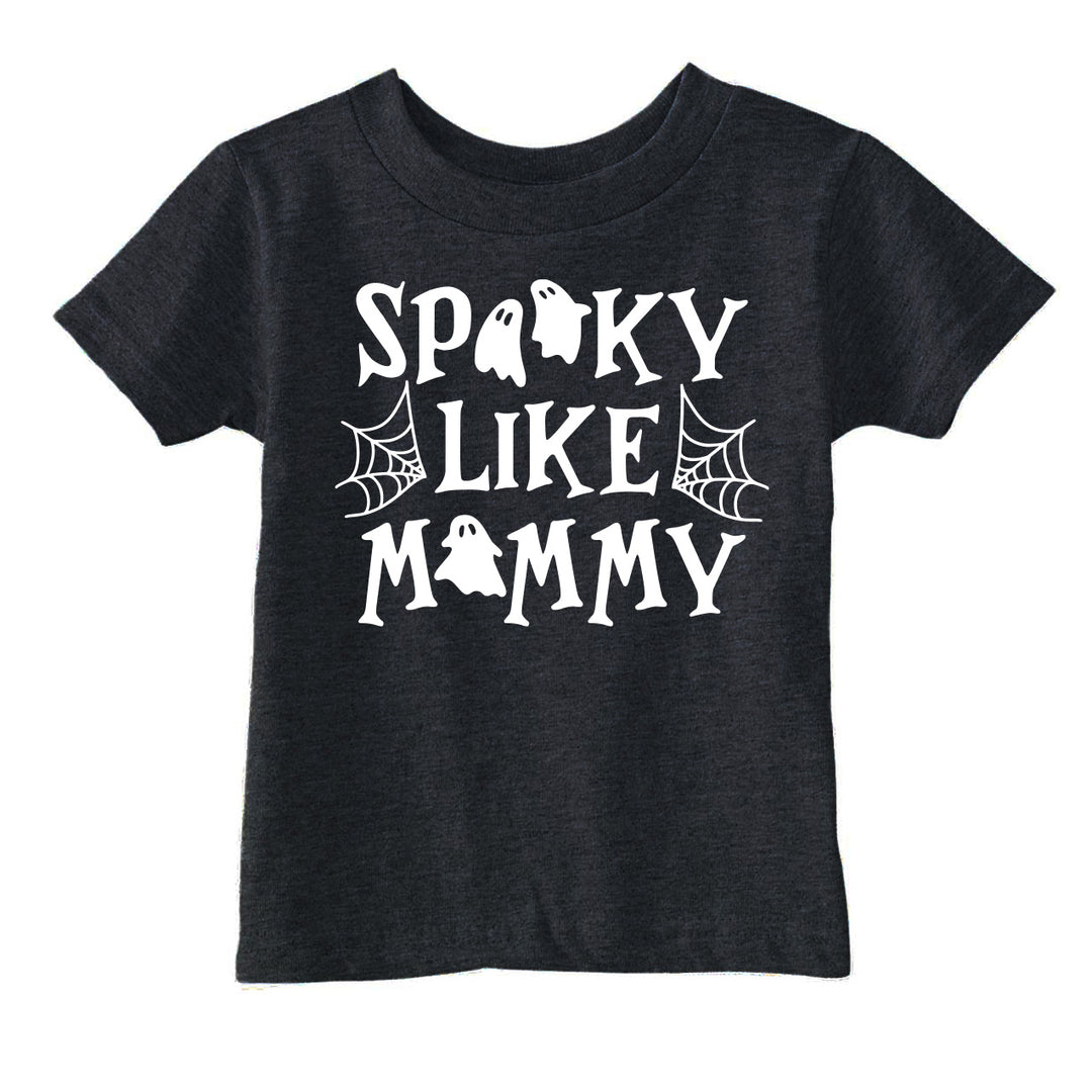 Funny Heather Black - Spooky Mommy Spooky Like Mommy Toddler T Shirt Nerdy Halloween Tee