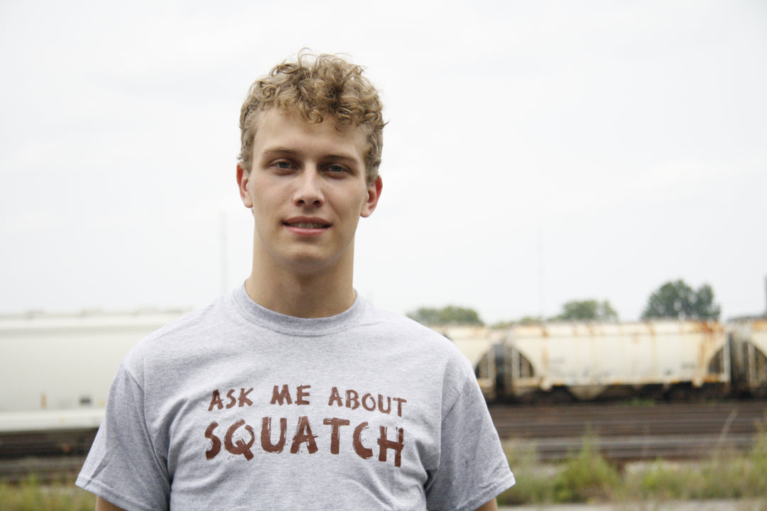 Ask Me About My Bigfoot Flip Men's T Shirt