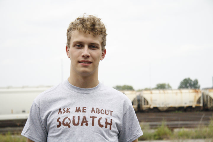Ask Me About My Bigfoot Flip Men's T Shirt
