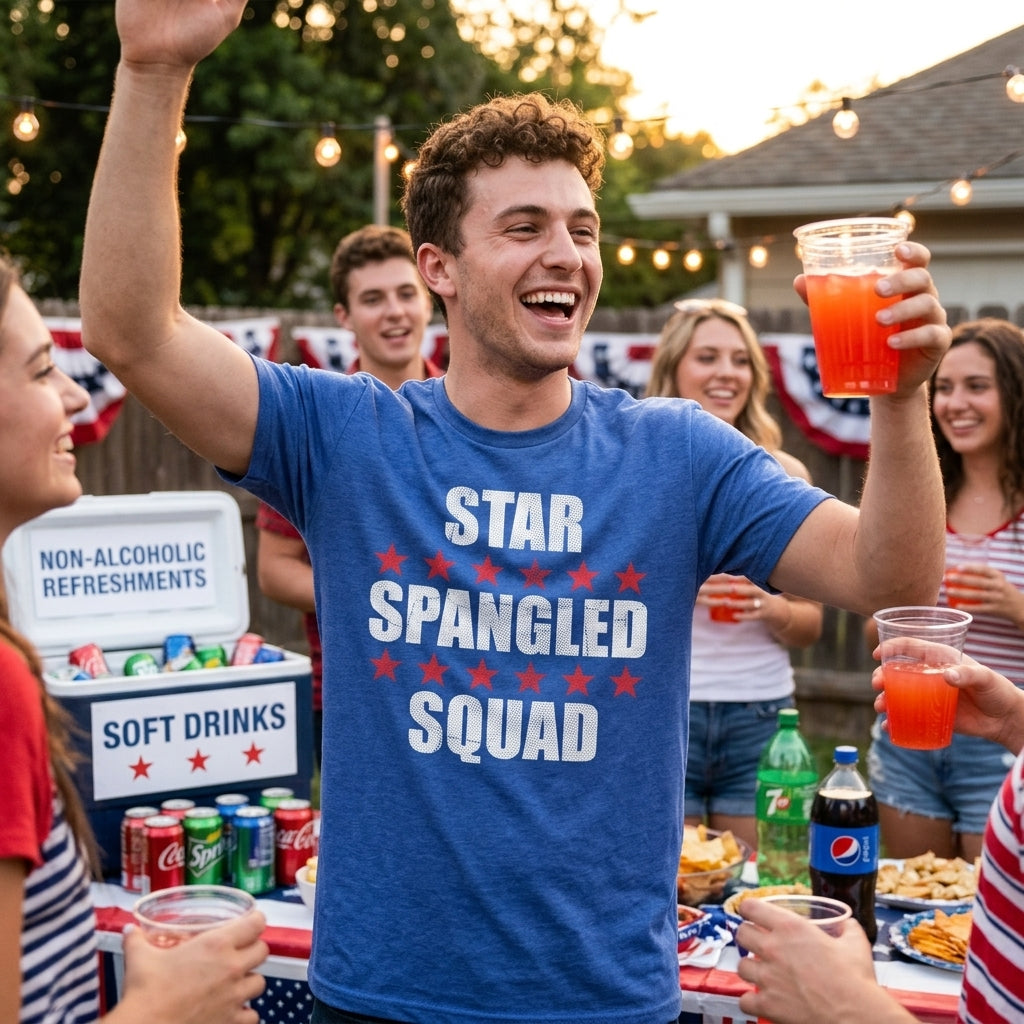 Star Spangled Squad Men's T Shirt