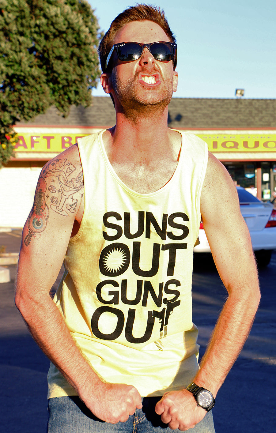Suns Out Guns Out Men's Tank Top