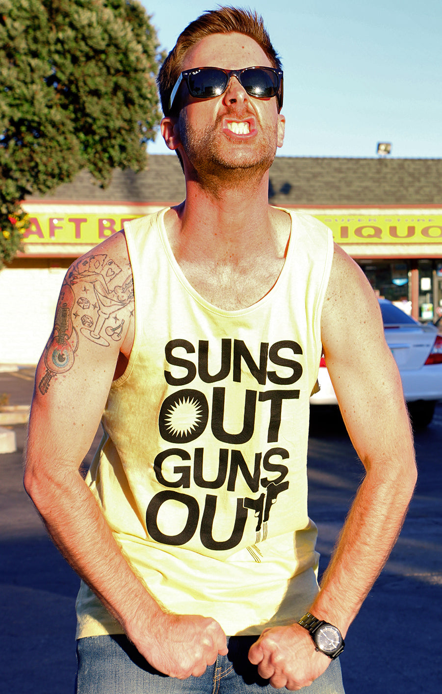 Suns Out Guns Out Men&#39;s Tank Top