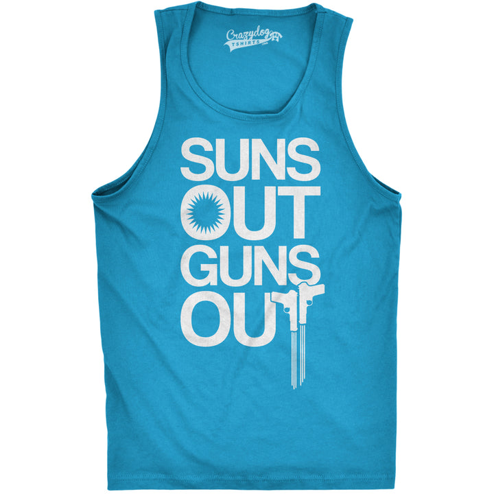 Funny Turquoise Mens Tank Top Nerdy Fitness Tee