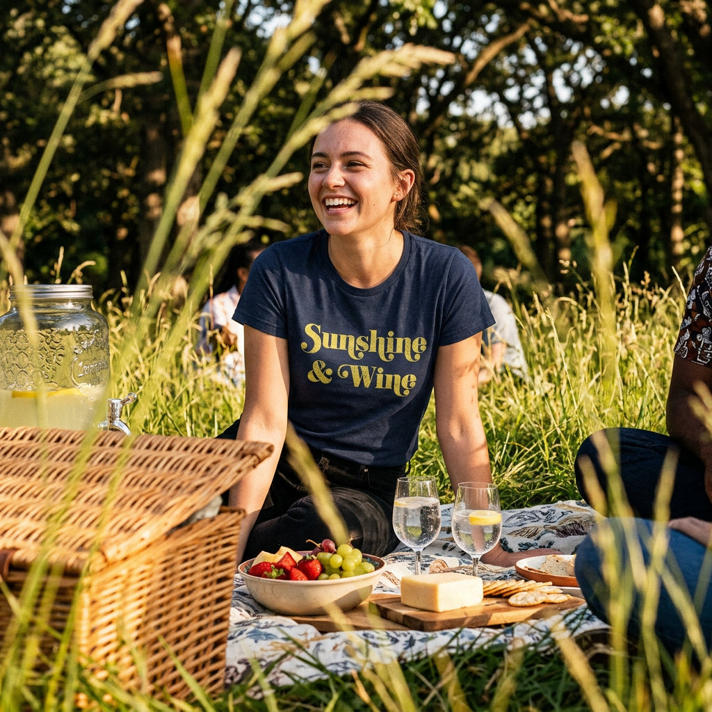 Sunshine And Wine Women's T Shirt