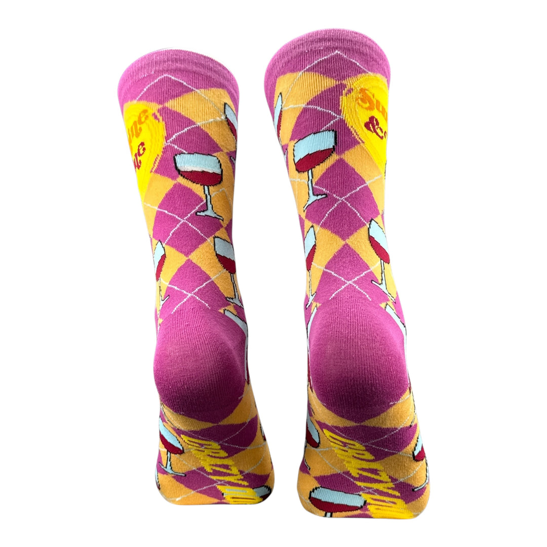 Sunshine and Wine Socks