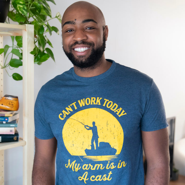 Can't Work Today My Arm Is In A Cast Men's T Shirt