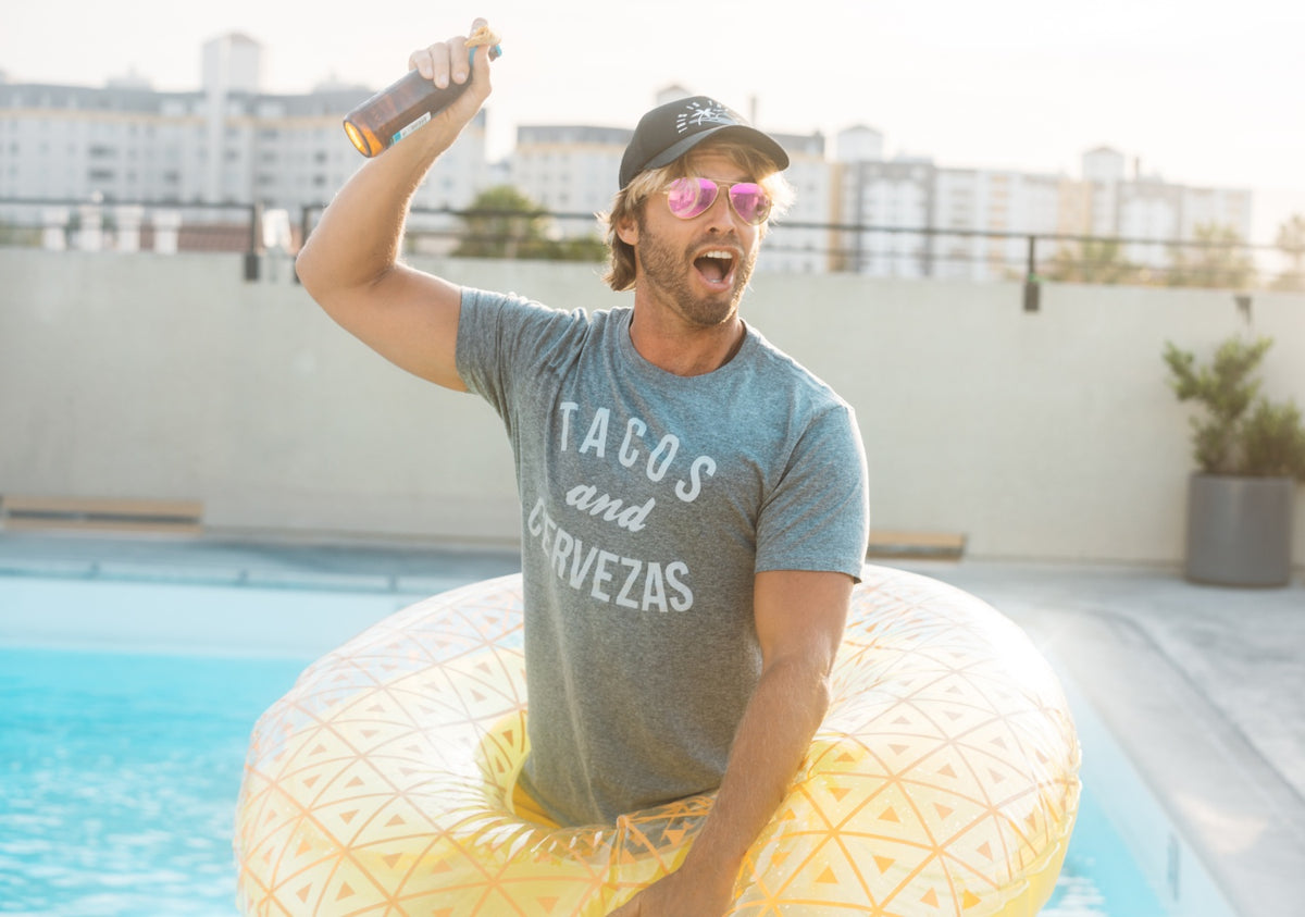 Tacos and Cervezas Men&#39;s Tshirt