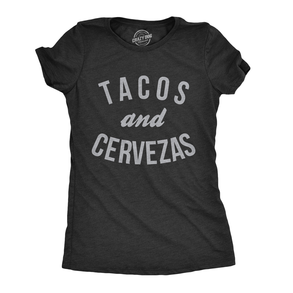 Funny Heather Black - Tacos Cervezas Tacos And Cervezas Womens T Shirt Nerdy Cinco De Mayo beer Tee