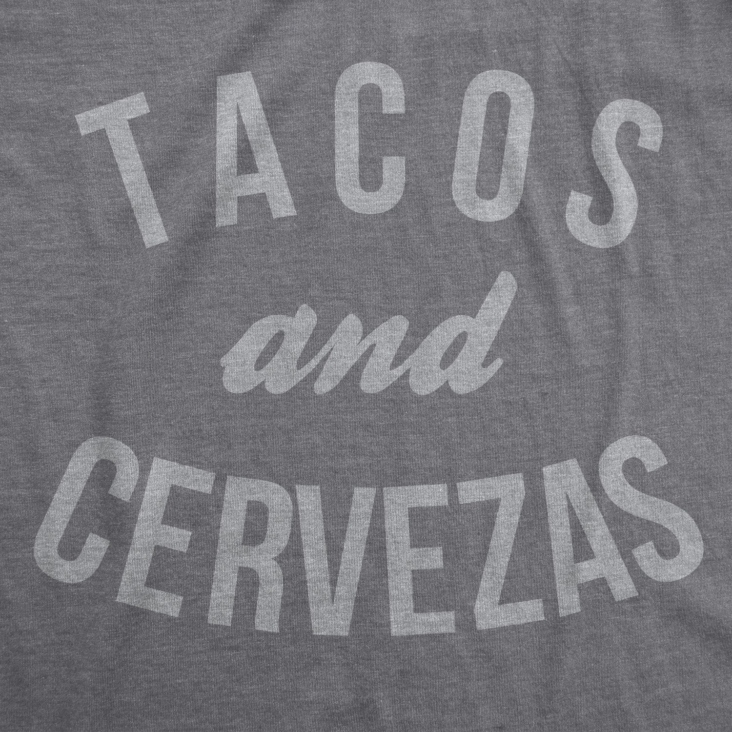 Funny Tacos and Cervezas Womens T Shirt Nerdy Cinco De Mayo beer Tee