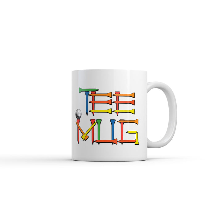 Funny White Tee Mug Coffee Mug Nerdy Golf sarcastic Tee