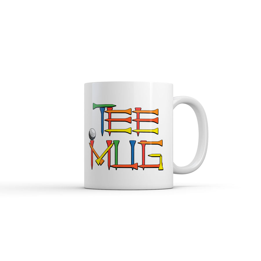 Funny White Tee Mug Coffee Mug Nerdy Golf sarcastic Tee