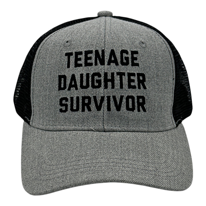 Funny Trucker Gray Black - Teenage Teenage Daughter Survivor Nerdy sarcastic Tee