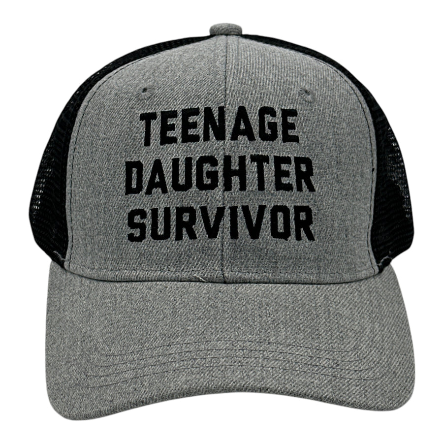 Funny Trucker Gray Black - Teenage Teenage Daughter Survivor Nerdy sarcastic Tee