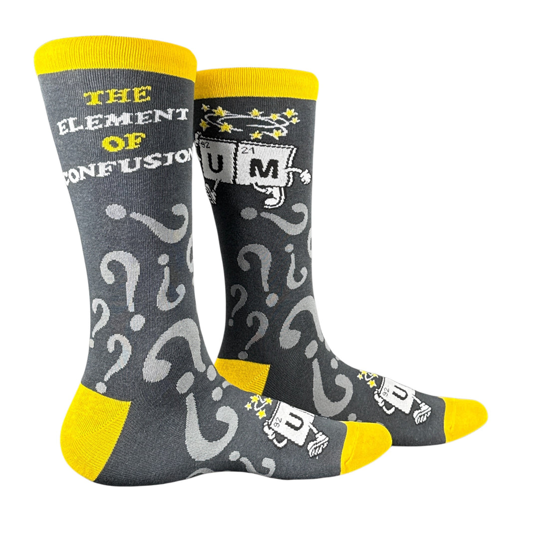 Funny Multi - Element Of Confusion The Element Of Confusion Sock Nerdy science nerdy Tee