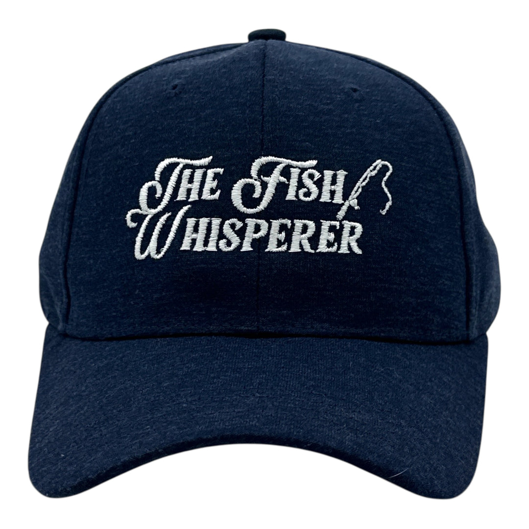 Funny Navy - Fish Whisperer Text Nerdy Fishing Tee