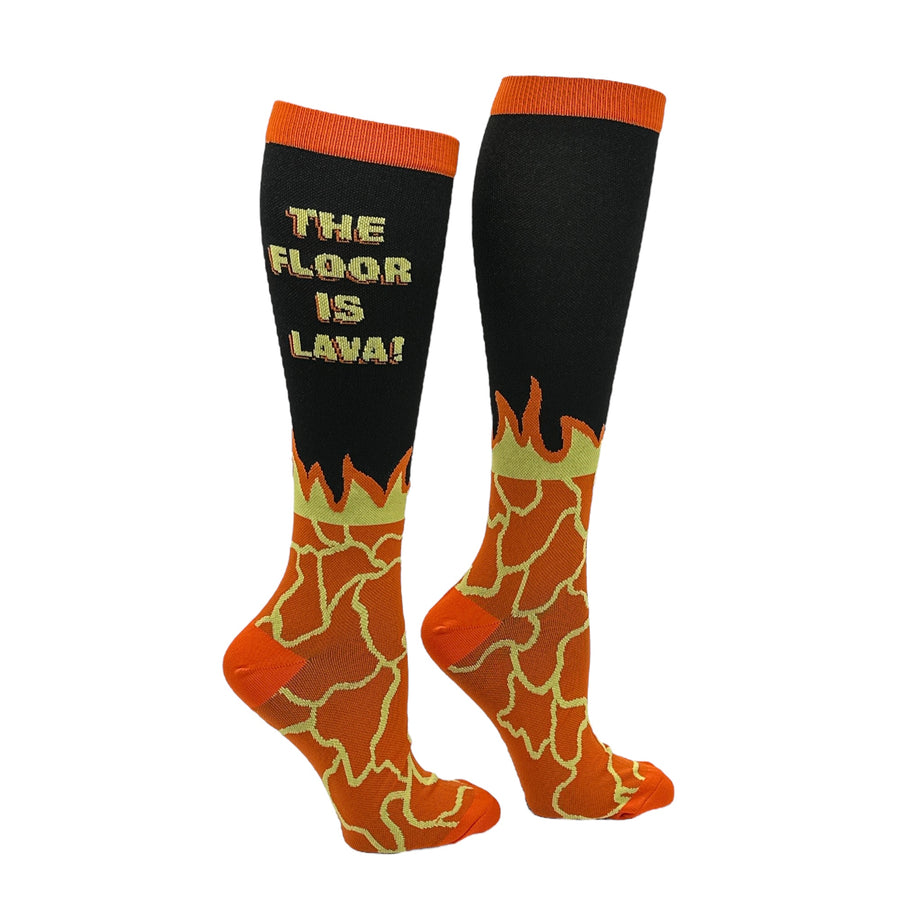 Funny The Floor Is Lava The Floor Is Lava Nerdy sarcastic Tee
