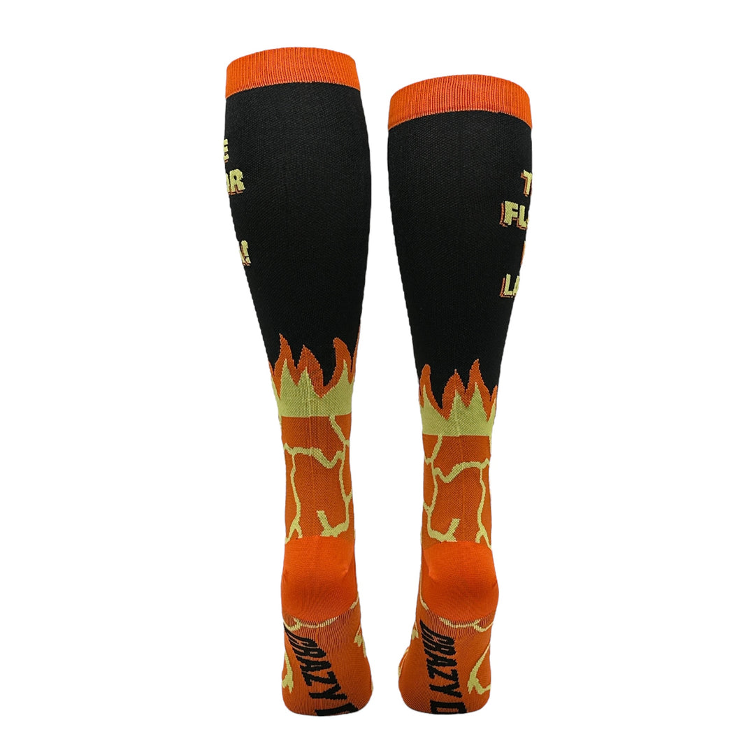 The Floor Is Lava Compression Socks
