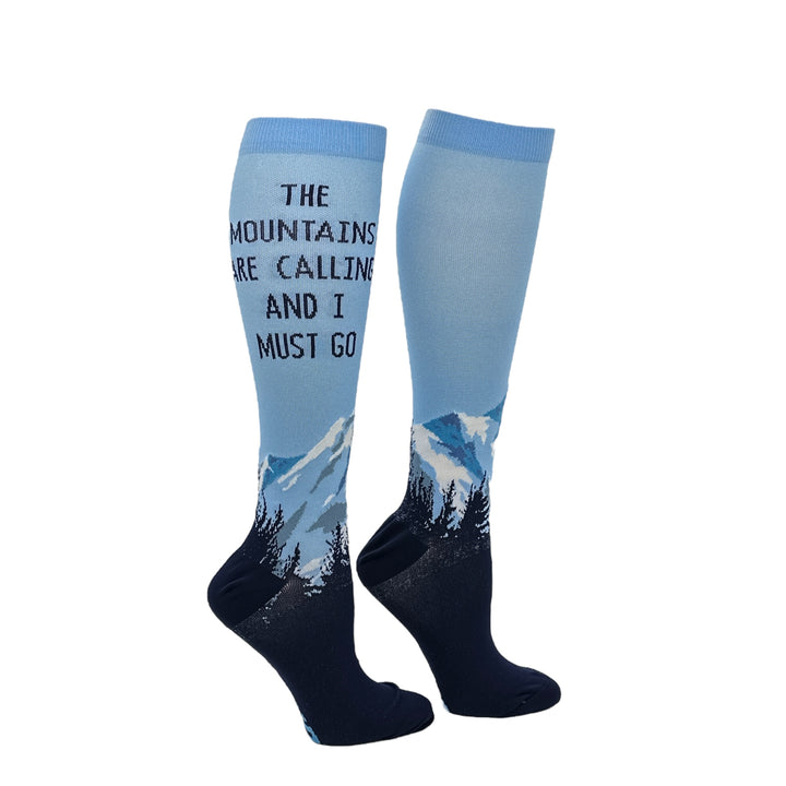 Funny Mountains Are Calling The Mountains Are Calling And I Must Go Nerdy Camping Tee