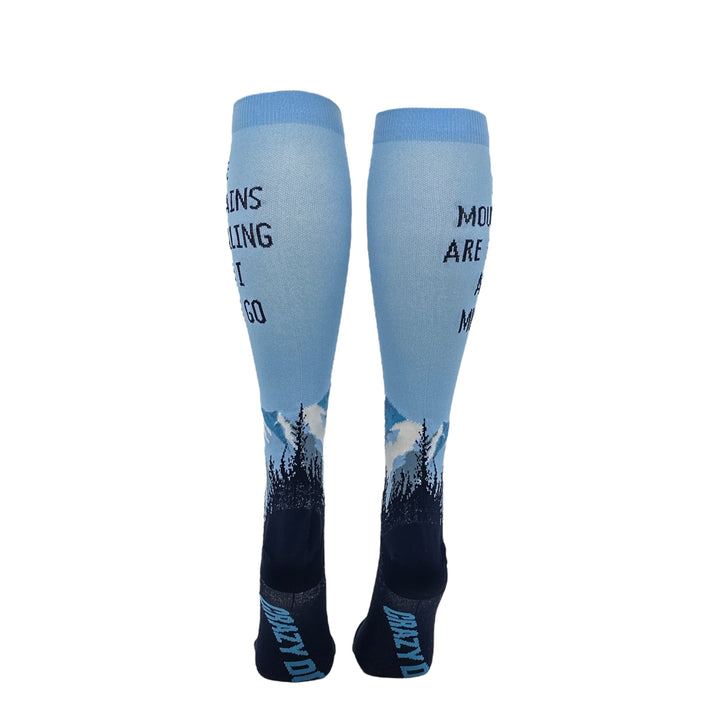 The Mountains Are Calling And I Must Go Compression Socks