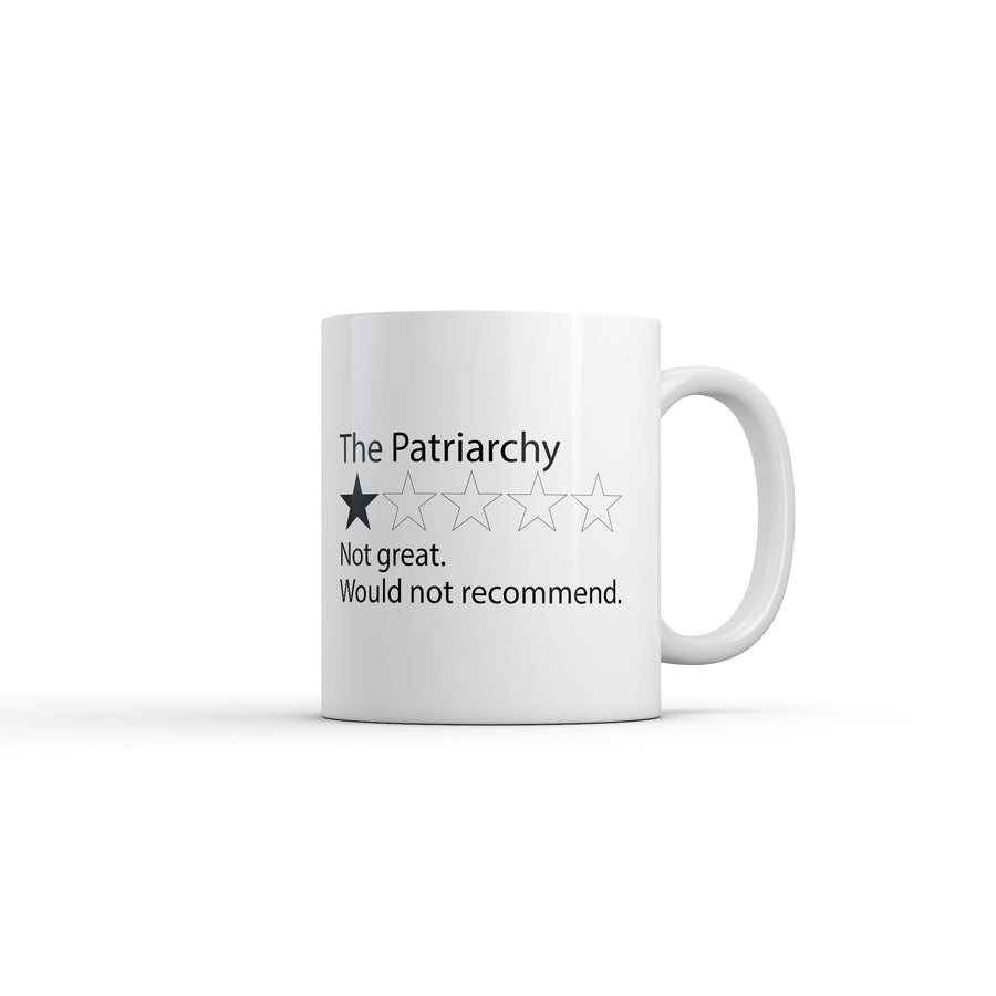 Funny White The Patriarchy Review Coffee Mug Nerdy Tee
