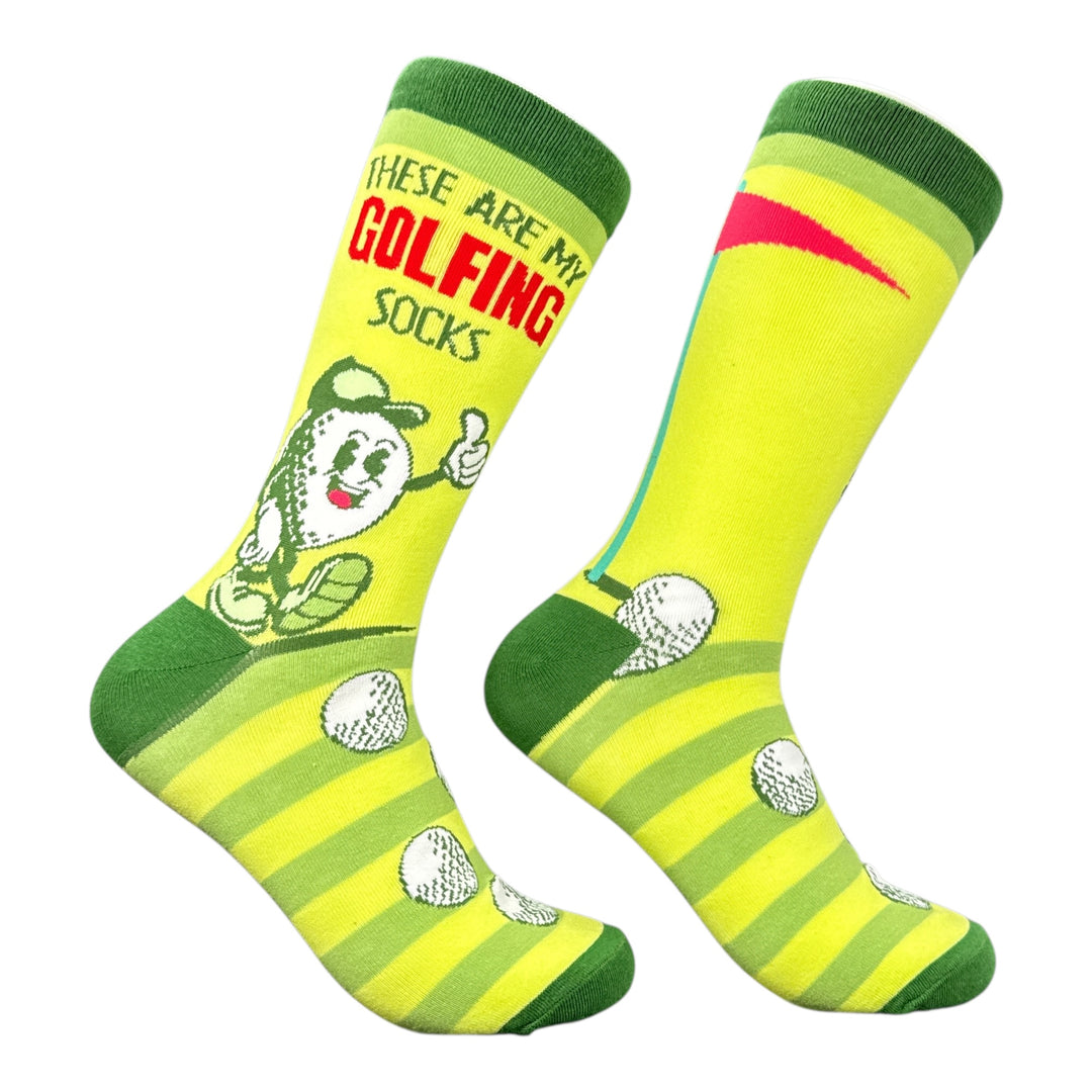 Funny Multi - Golfing Socks These Are My Golfing Socks Sock Nerdy golf Tee